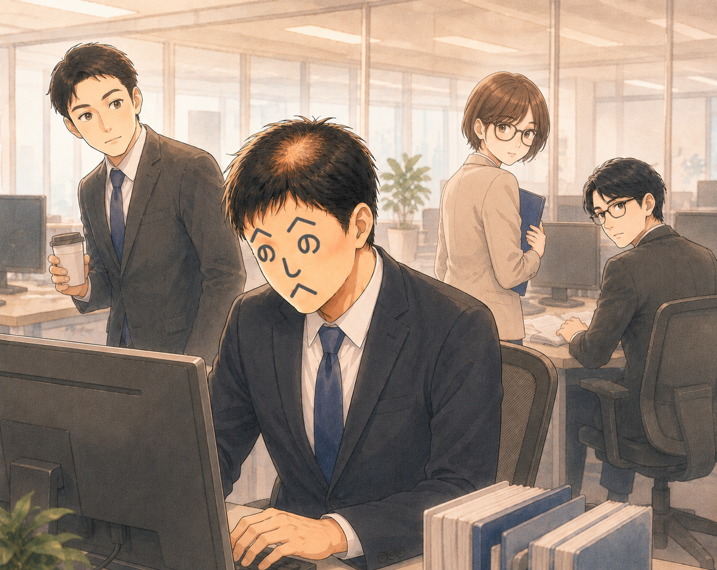 薄毛丸幸太郎のイラスト