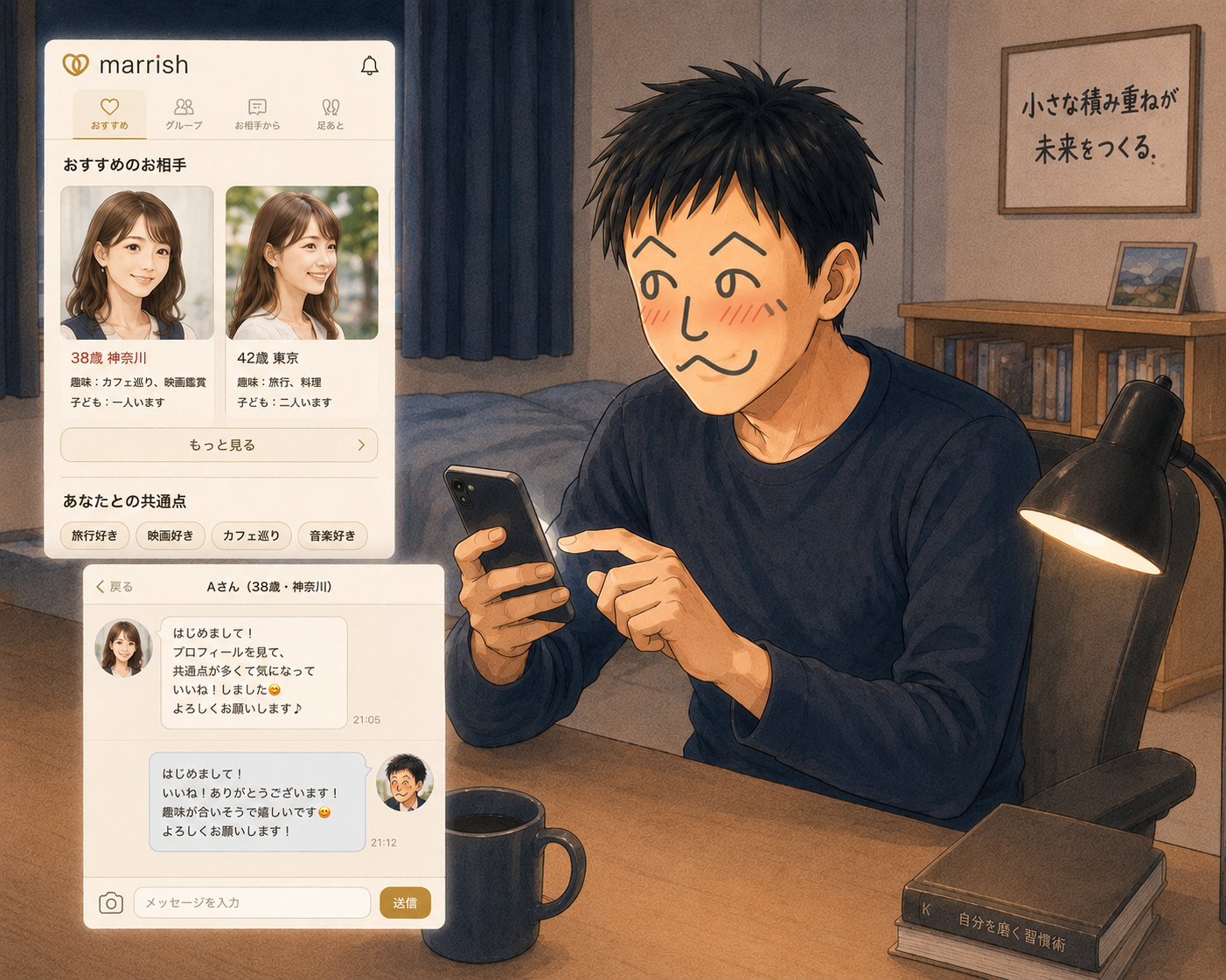 薄毛丸幸太郎のイラスト